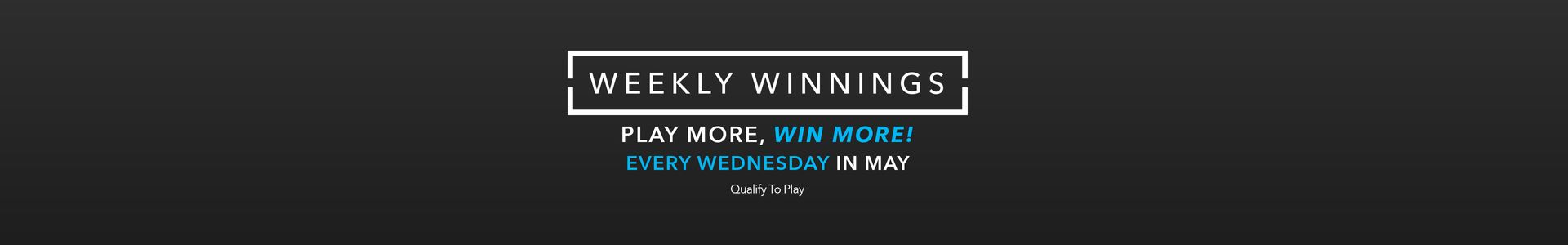 Weekly Winnings – May