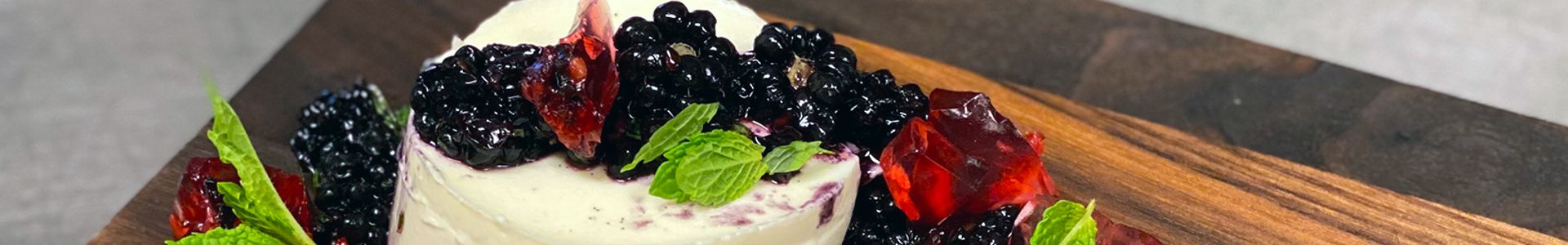 Blackberry Mojito Panna Cotta