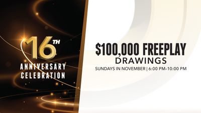 $100,000 FREEPLAY DRAWINGS